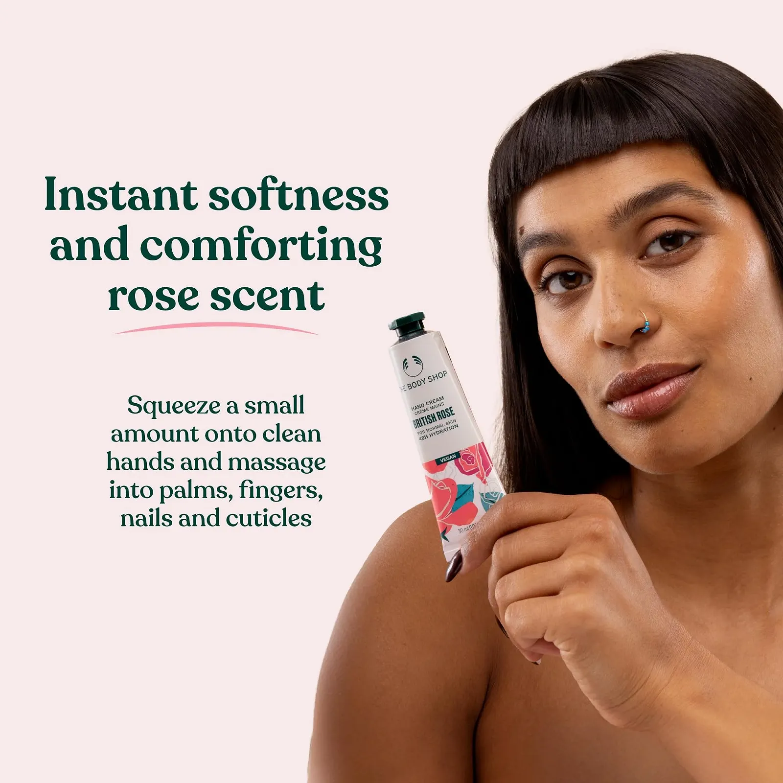 Крем для рук The Body Shop British Rose для нормальної шкіри 30 мл, фото №4