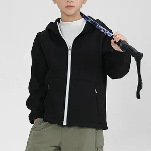 Софтшелл Куртка KQIVAM Дитяча Водонепроникна Вітрозахисна З капюшоном Перехідна synthetic.ua - Фото 1