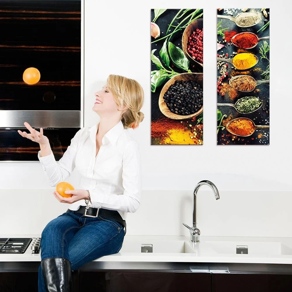 Картина на склі artissimo Spices I AG1866A 30 x 80 см червона, фото №2 Картина на склі artissimo Spices I AG1866A 30 x 80 см червона, фото №2