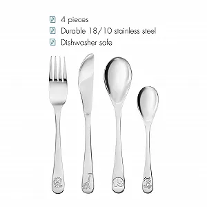 Набір столових приборів Zilverstad Miffy Zoo Design, 4 предмети, 16 / 17 / 16 / 13 см, нержавіюча сталь 18/10 ціна на synthetic.ua - Фото 1 Набір столових приборів Zilverstad Miffy Zoo Design, 4 предмети, 16 / 17 / 16 / 13 см, нержавіюча сталь 18/10 synthetic.ua - Фото 1