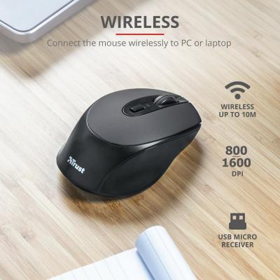 Мышка Trust Zaya Rechargeable Wireless Black 23809, фото №9 Мышка Trust Zaya Rechargeable Wireless Black 23809, фото №9