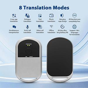 Переводчик Большой Магнитный AI, 144 языка, двухсторонний переводчик реального времени, поддержка устного и видеоперевода (T5) synthetic.ua - Фото 1
