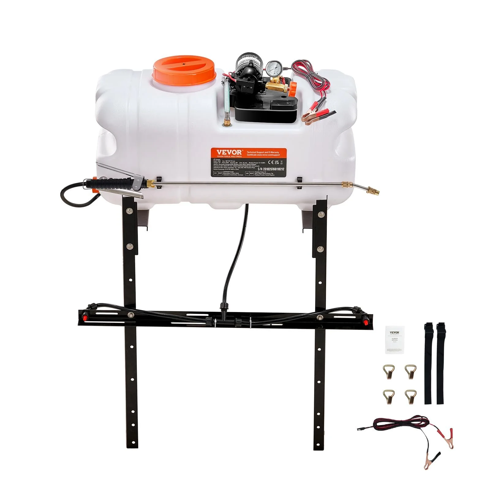 Опрыскиватель для ATV VEVOR 7 л/мин 12V 0-72 PSI со шлангом 20 футов, фото №1