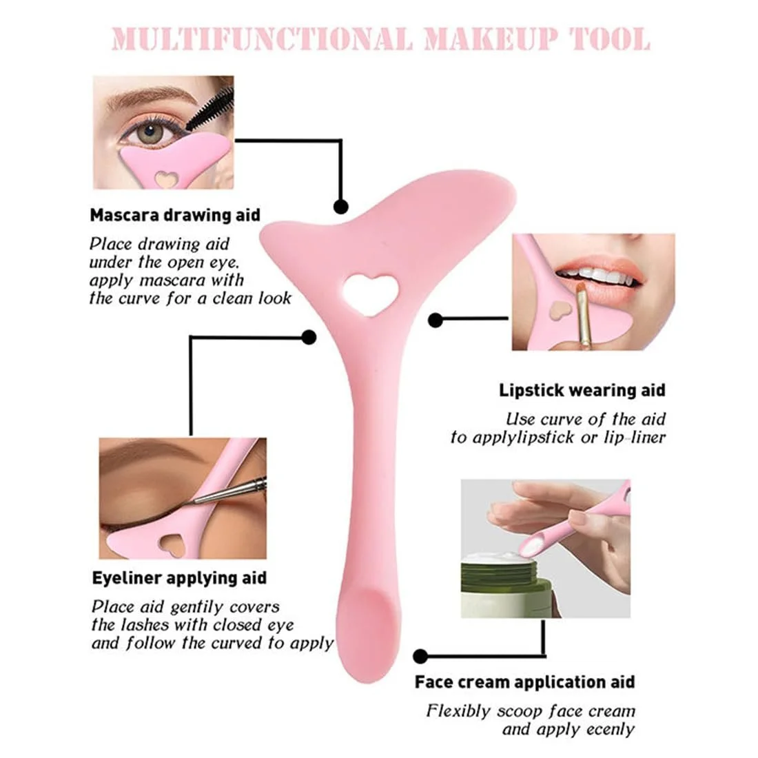 Шаблон LYQNIHOB Reusable Eyeliner з крильцями Силіконовий, фото №3