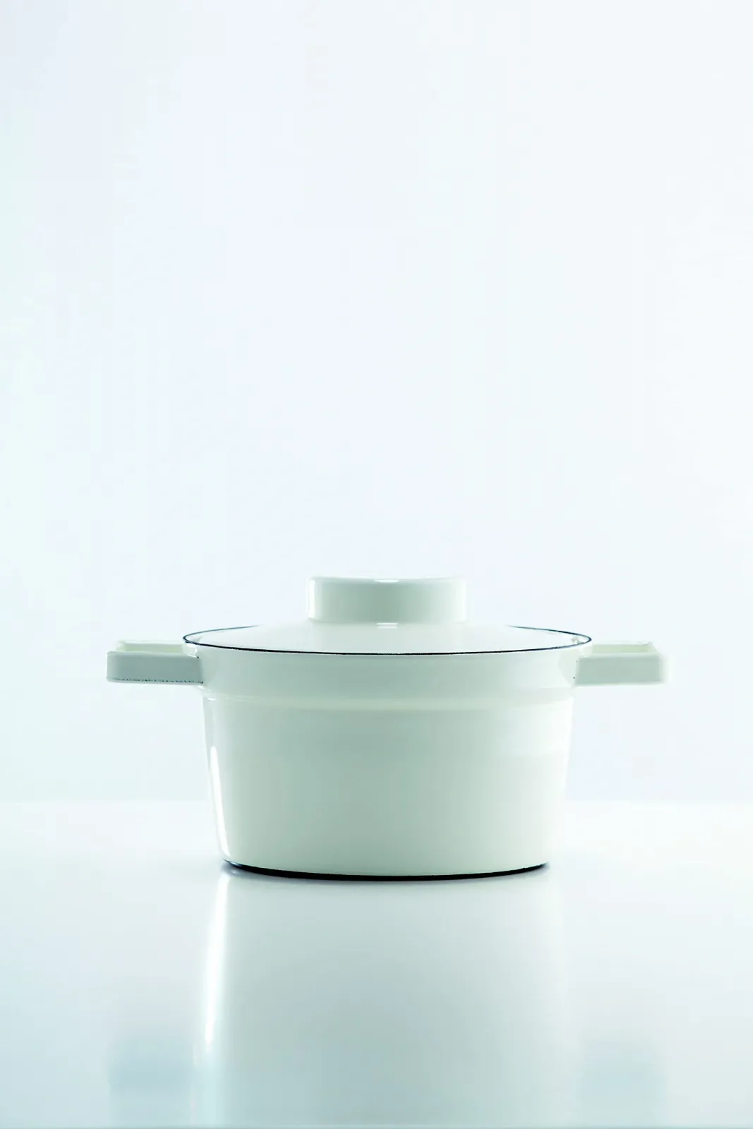 Кастрюля эмалированная 2.0 л 24 см Белая (Японский импорт / Упаковка и инструкция на японском языке), фото №2