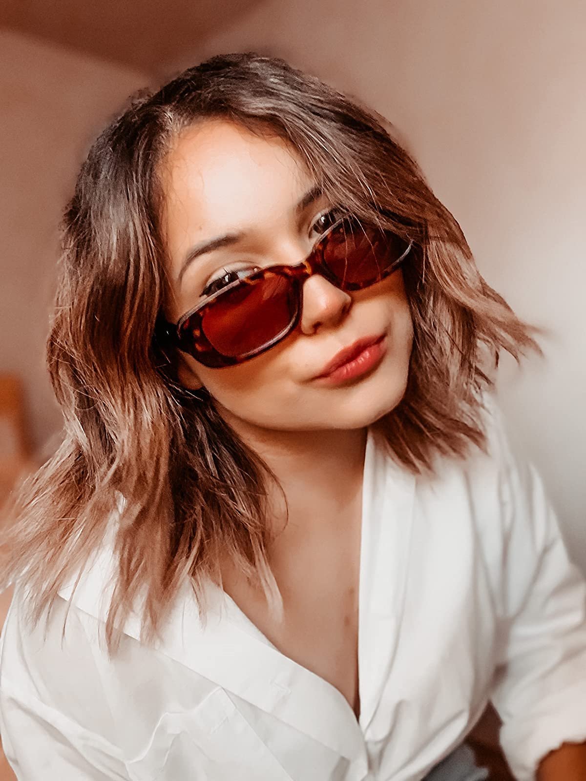 Сонцезахисні окуляри Прямокутні Laurinny Мода 90-х Широка Квадратна оправа Ретро, фото №6