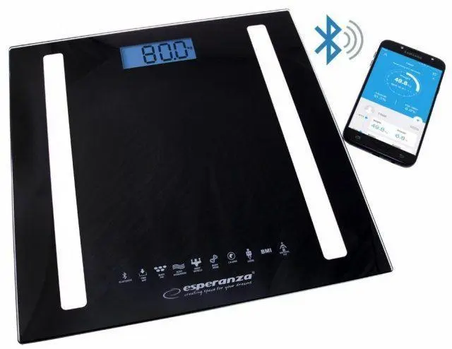 Весы бытовые черные B Fit 8в1 Esperanza EBS-016K, фото №1 Весы бытовые черные B Fit 8в1 Esperanza EBS-016K, фото №1