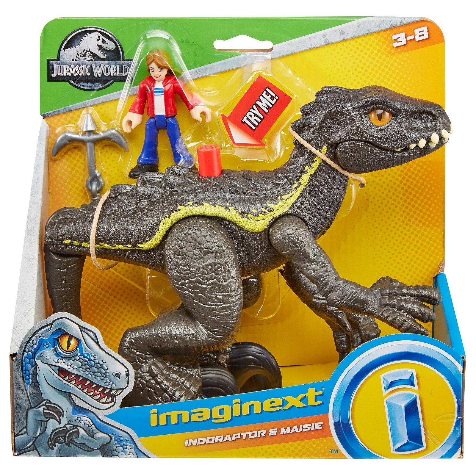 Фигурка Fisher-Price Imaginext Jurassic World Индораптор и Мэйси, фото №6