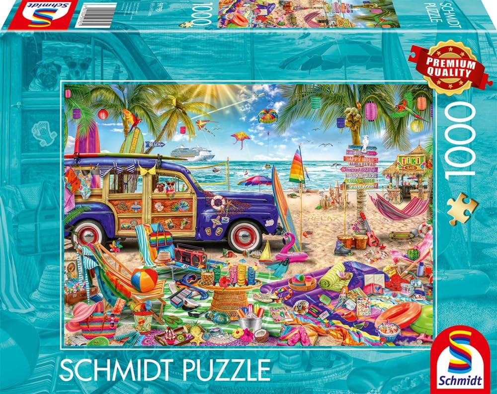 Пазл Schmidt Spiele 59793 Sunny Time Out on the Beach 1000 элементов, фото №4