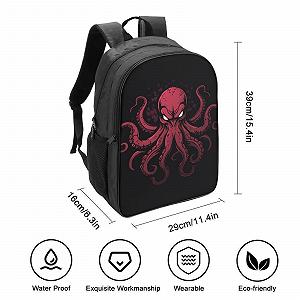 Ранец MXRMXR Octopus 3D для детей, большой, с карманами, школьный, подарок к школе, 40x28x16 см synthetic.ua - Фото 1
