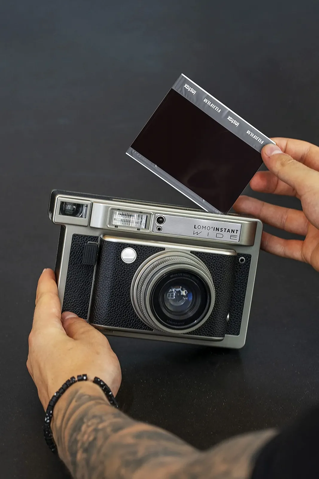 Фотокамера мгновенной печати Lomography Lomo'Instant Wide Lenses Monte Carlo Leather Black, фото №4