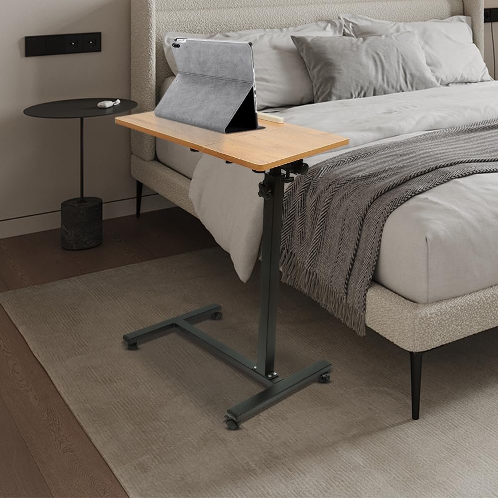 Мобильный Столик для ноутбука с регулировкой высоты 60 x 34.5 x 58-90 см (Цвет дерева), фото №2