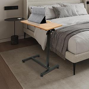 Мобильный Столик для ноутбука с регулировкой высоты 60 x 34.5 x 58-90 см (Цвет дерева) synthetic.ua - Фото 1