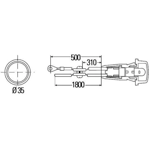 Дополнительный указатель поворота HELLA 2BM 003 563-111 для DAF IVECO KÄSSBOHRER OPEL VAUXHALL, фото №2