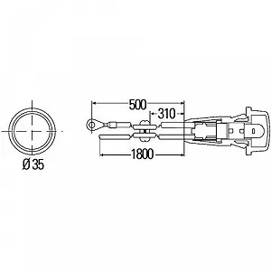 Дополнительный указатель поворота HELLA 2BM 003 563-111 для DAF IVECO KÄSSBOHRER OPEL VAUXHALL synthetic.ua - Фото 1