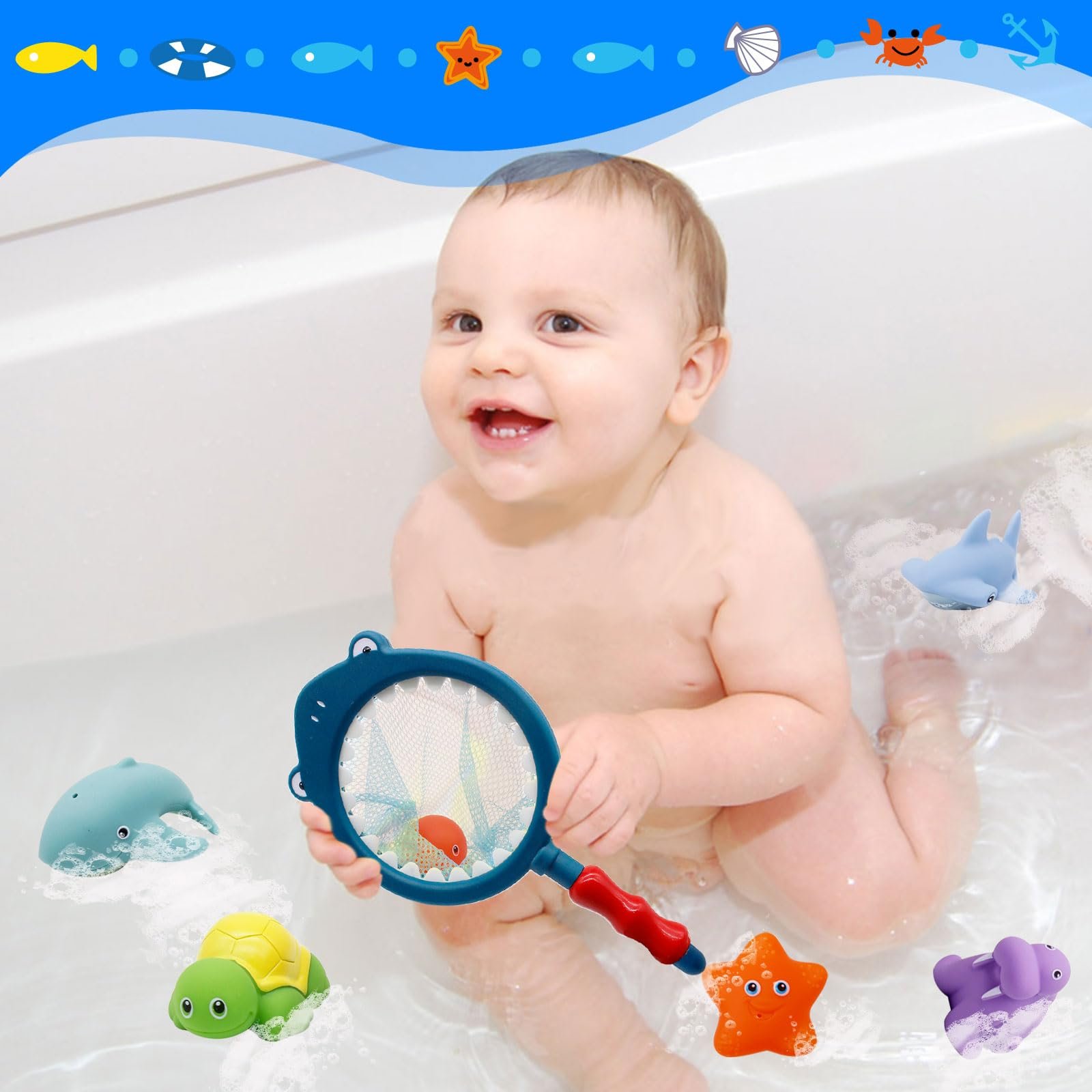 Игрушка для ванны 7 штук, фото №6