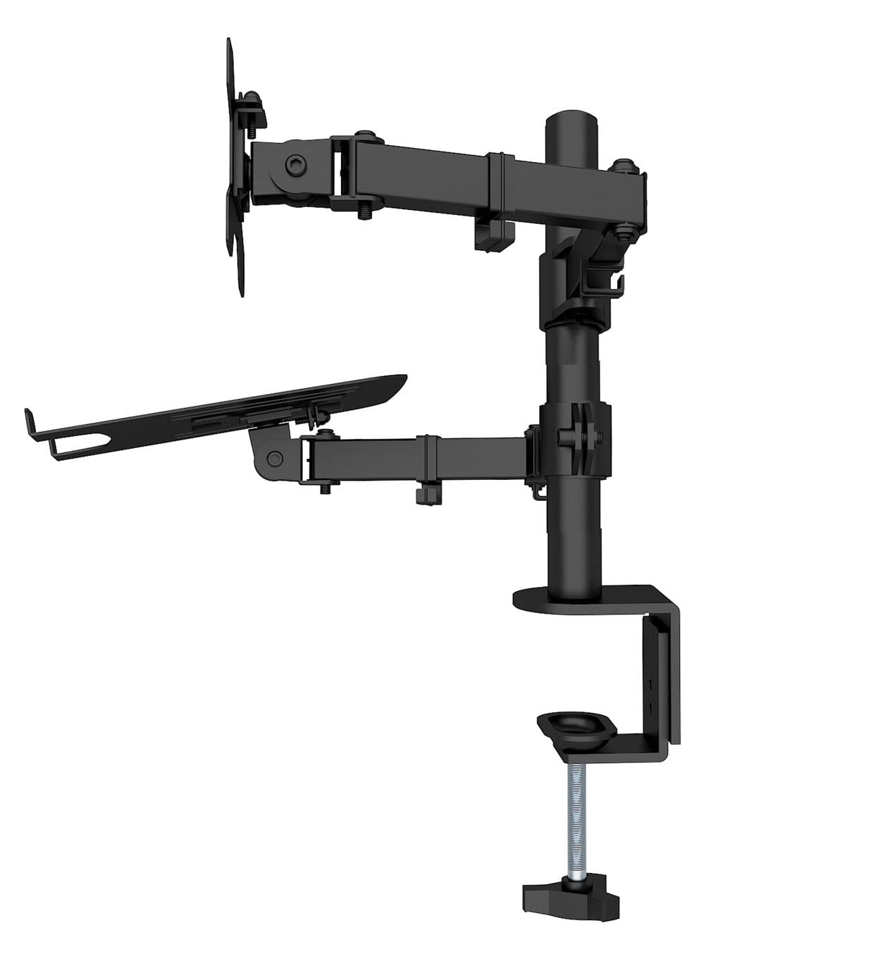 Настольное крепление TECHLY для монитора 13-32 дюйма и полки для ноутбука Черный, фото №6