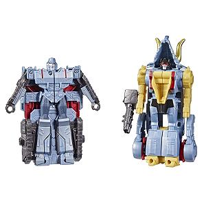 Фігурки Transformers Cyberverse Adventures Dino Combiners Slugtron, Набір з 2 фігурок, 11 см - Фото 1