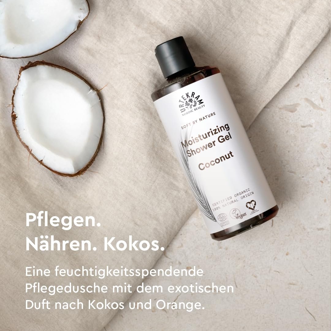 Гель для душа Urtekram Coconut Органический увлажняющий 500 мл, фото №2