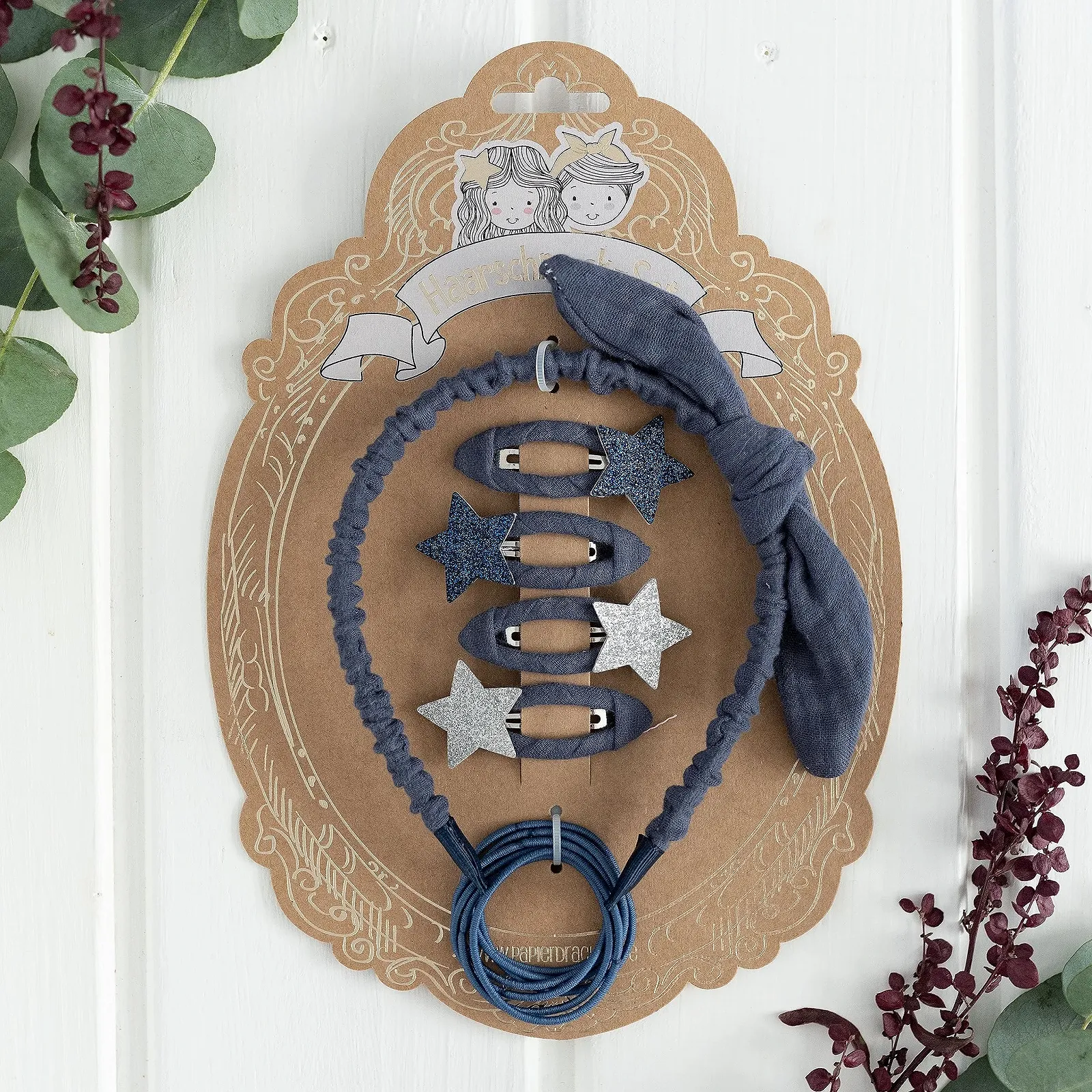 Обруч на голову Papierdrachen Темно-синій, фото №5