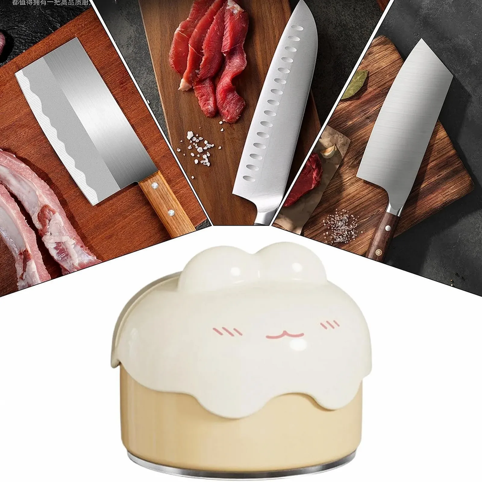 Точилка для ножей и ножниц Cutter Sharpener ручная на присоске портативная профессиональная, фото №4