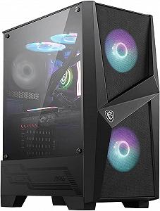 Корпус MSI MAG Forge 100R / без БЖ /Mid Tower / ARGB / Tempered Glass /  USB 3.2 / 3x120mm Fans / Чорний - Фото 1