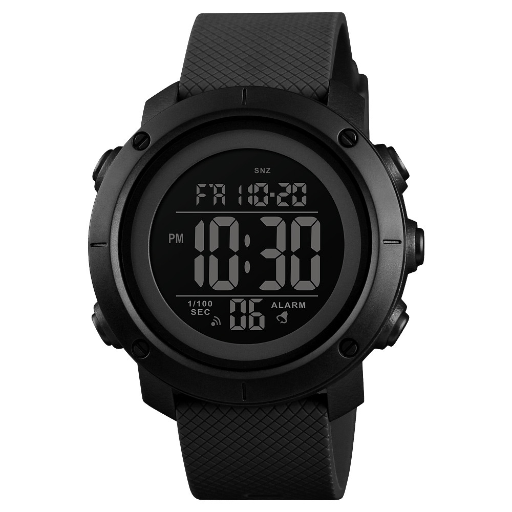 Часы наручные Skmei 1426 watch Black-Black ABS 1426BKBK, фото №1