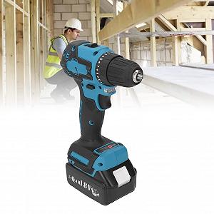 Аккумуляторная дрель Risegun 23 Plus 1 Torsion, 1700 об/мин, со светодиодной подсветкой и эргономичной рукояткой, бесщеточная synthetic.ua - Фото 1