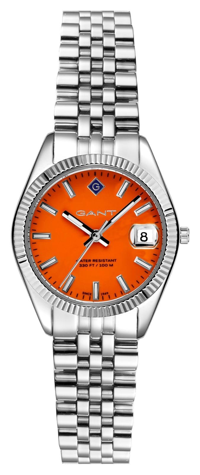 Жіночий годинник GANT Sussex Mini (28 мм) Червоний циферблат Браслет з нержавіючої сталі G181008, Браслет, фото №1