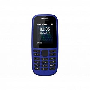 Кнопочный телефон Nokia 105 SS 2019 Blue 16KIGL01A13 synthetic.ua - Фото 1