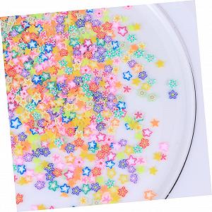 Украшения для ногтей Керамика Фрукты Beavorty 1000 штук Цветные Пятиконечная звезда synthetic.ua - Фото 1