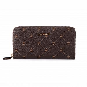 Кошелек Lazarotti Palermo Женский Большой Кошелек на Молнии 19.5 см, Коричневый/Коньяк, Современный - Фото 1