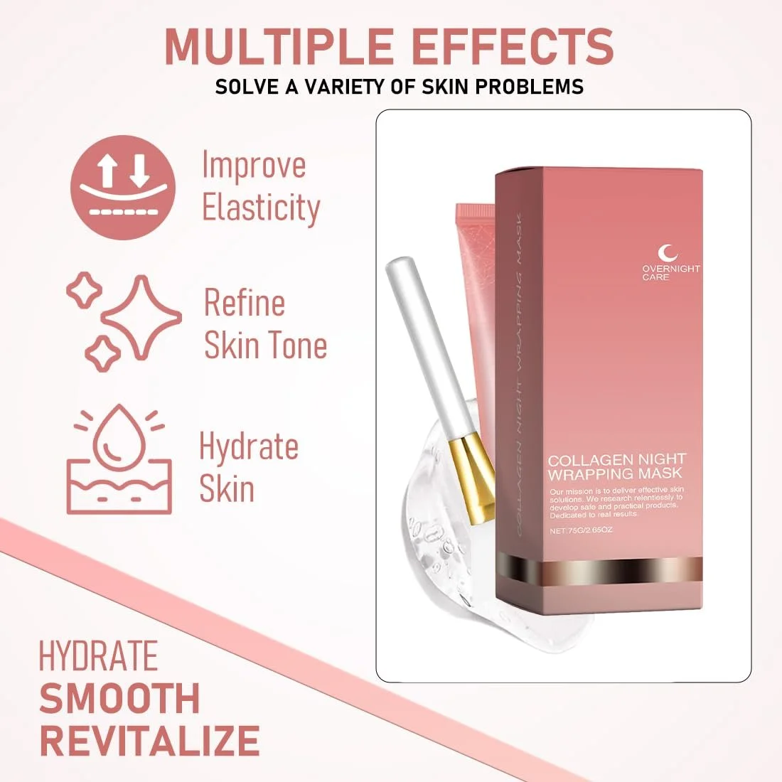 Маска Ночная Collagen Обёртывающая Маска Collagen Peel Off Pack of 2, фото №3 Маска Ночная Collagen Обёртывающая Маска Collagen Peel Off Pack of 2, фото №3