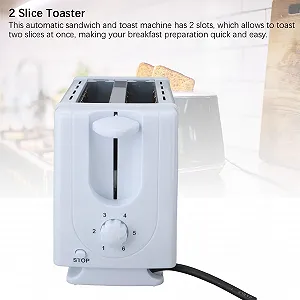 Тостер Автоматичний 2 слоти Нержавіюча сталь і пластик Широкі слоти Повністю автоматичний synthetic.ua - Фото 1