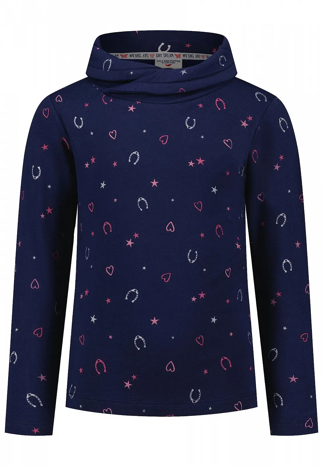 Світшот SALT AND PEPPER Hearts Stars AOP для дівчат, фото №1