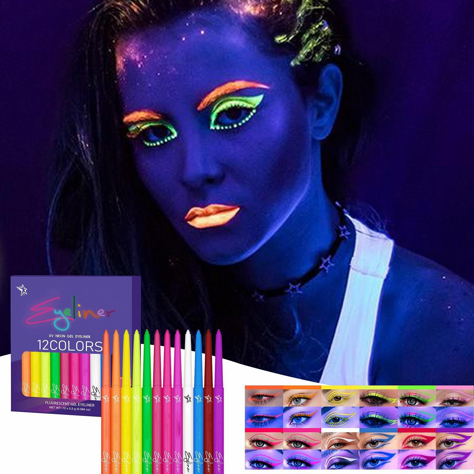 Лайнер Lyanny Фарбований рідкий Eyeliner UV-флуоресцентний 12 кольорів, фото №3