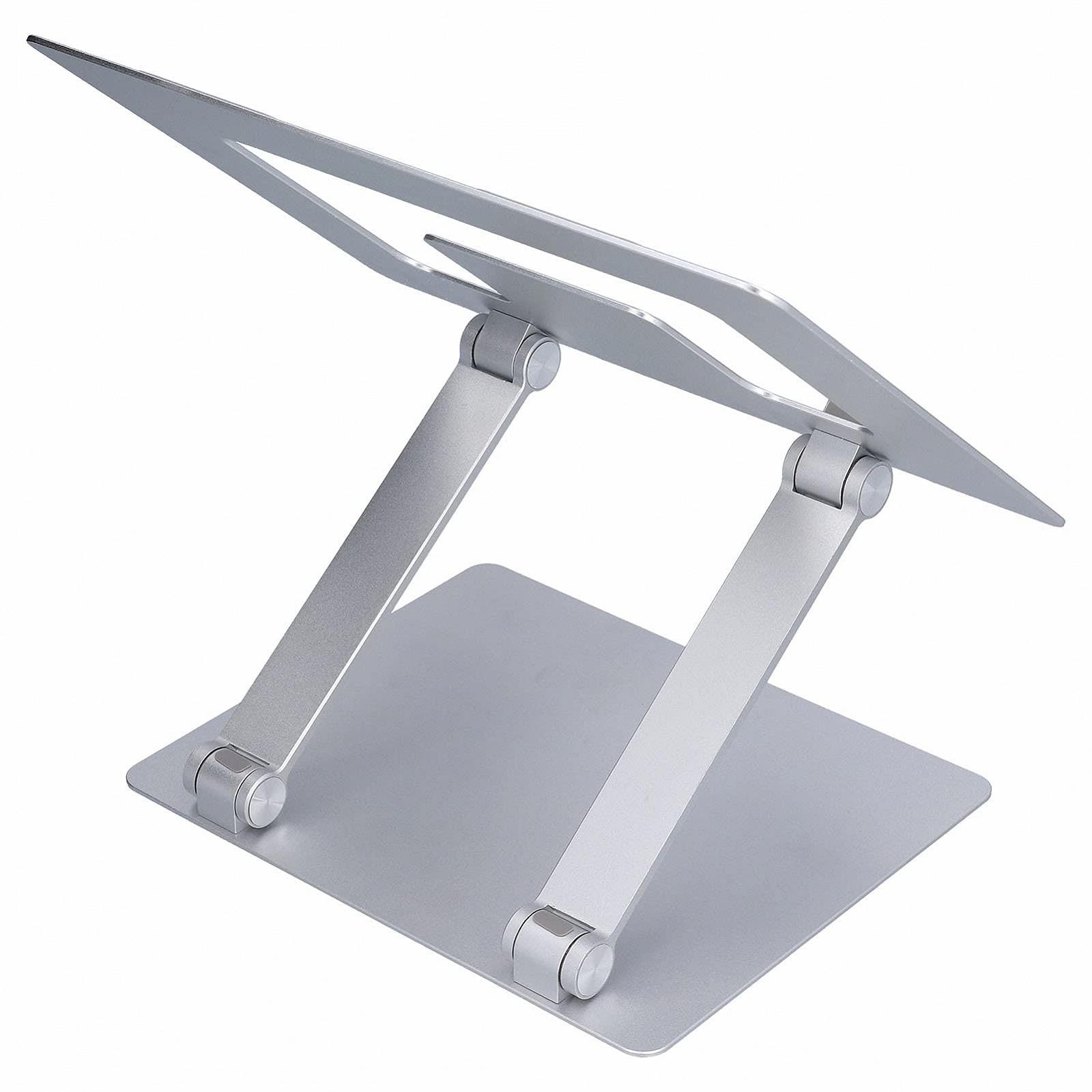 Підставка для ноутбука алюмінієва 15,9 дюймів  складна з функцією охолодження і нековзною конструкцією для дому та офісу, фото №7