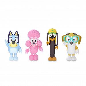 Набор фигурок Giochi Preziosi BlueY Friends Pack, 4 подвижные фигурки, друзья Snickers, Honey и Coco, разноцветные - Фото 1
