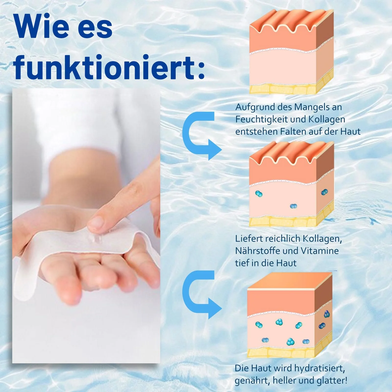 Пластирі проти зморшок з колагеном та алое вера для живлення та підтяжки обличчя, фото №4 Пластирі проти зморшок з колагеном та алое вера для живлення та підтяжки обличчя, фото №4