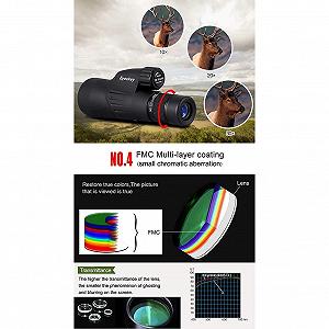 Монокуляр GeRRiT Teleskope Zoom 10–30x50 Prisma водонепроницаемый для кемпинга с штативом synthetic.ua - Фото 1