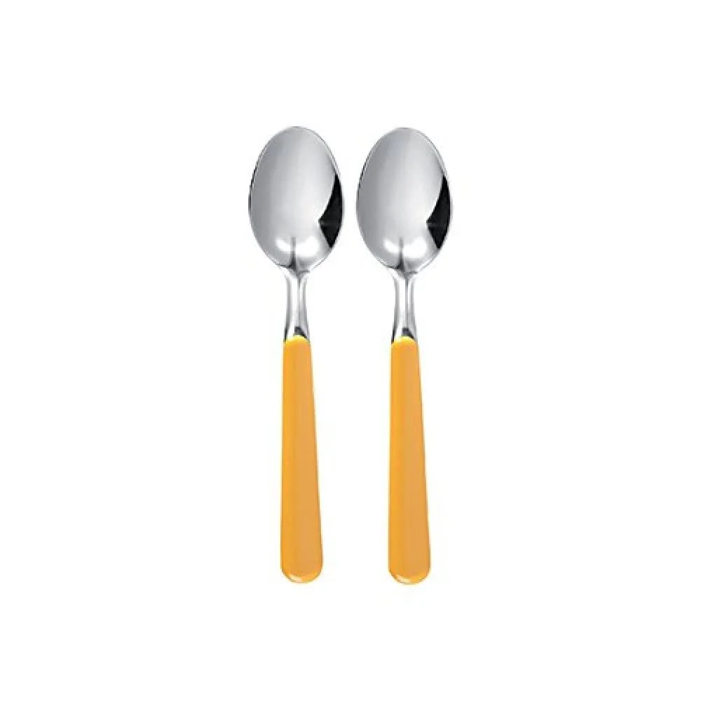 Ложка кавова Exc")/ "Trendy" Набір 2 шт Жовтий, фото №1