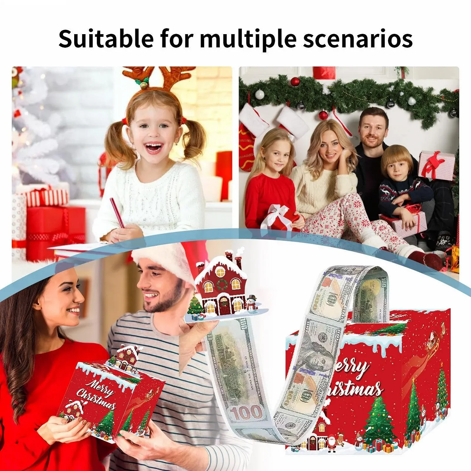 Скарбничка-диспенсер з 30 пакетами Інтерактивна Різдвяна, фото №4