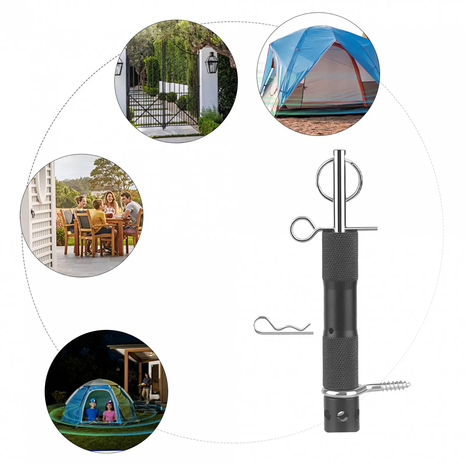 Сигналізація Perimeter Reise Alarm для кемпінгу, дротова, гучний звук, фото №5