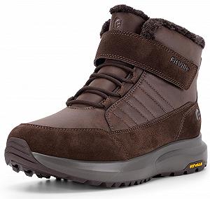 Ботинки зимние FitVille Extra Wide Мужские Застежка Velcro Теплая подкладка Нескользящие Короткие - Фото 1