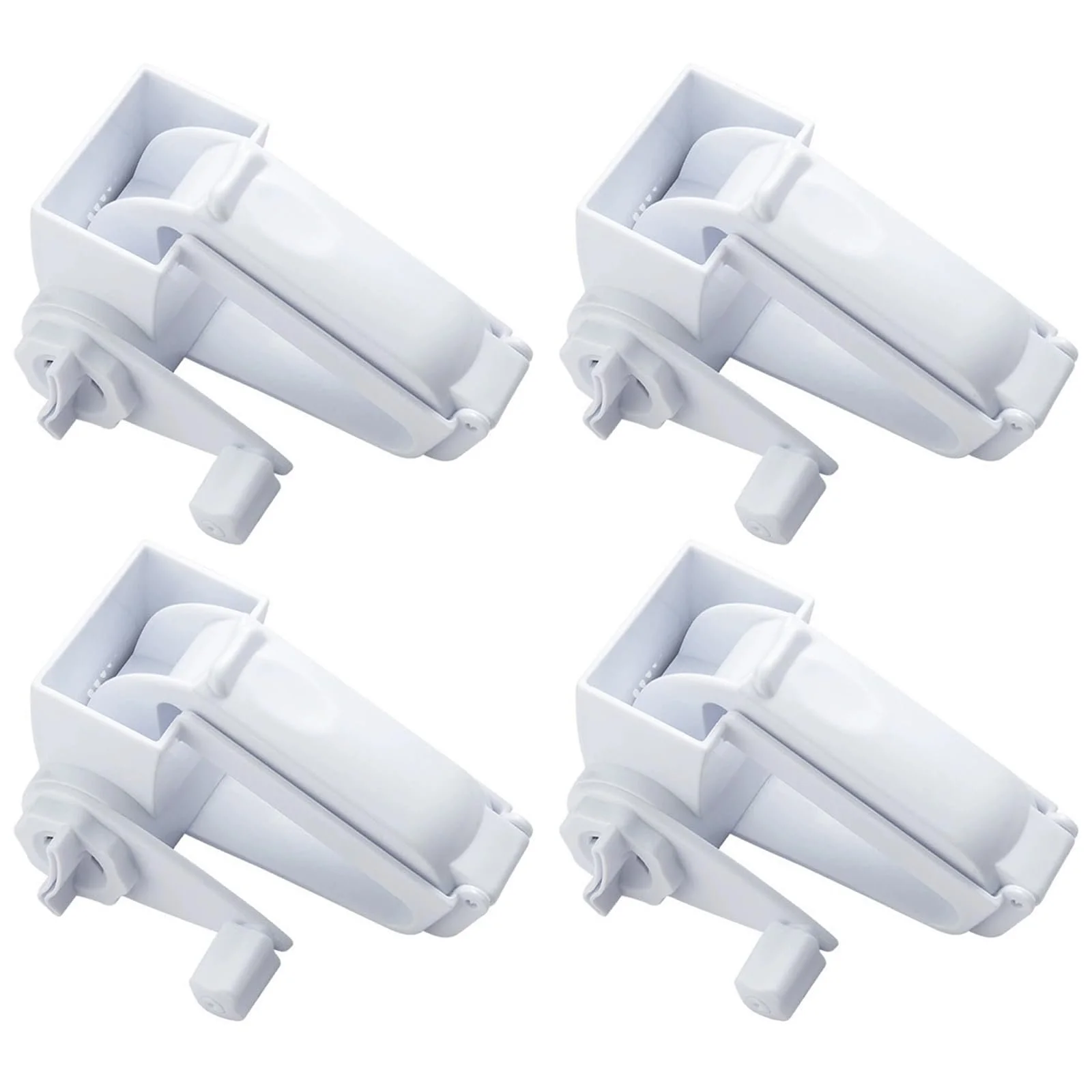 Ручна сирна терка з обертовою ручкою, багатофункціональна кухонна для пармезану, горіхів, шоколаду, часнику, 4 шт., фото №1