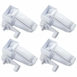 Ручна сирна терка з обертовою ручкою, багатофункціональна кухонна для пармезану, горіхів, шоколаду, часнику, 4 шт. - Фото 1