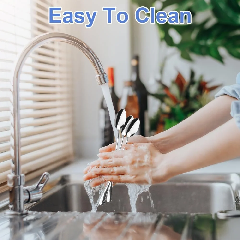 Ложка для лате макіато Довга, 6 штук, 19.5 см, фото №5