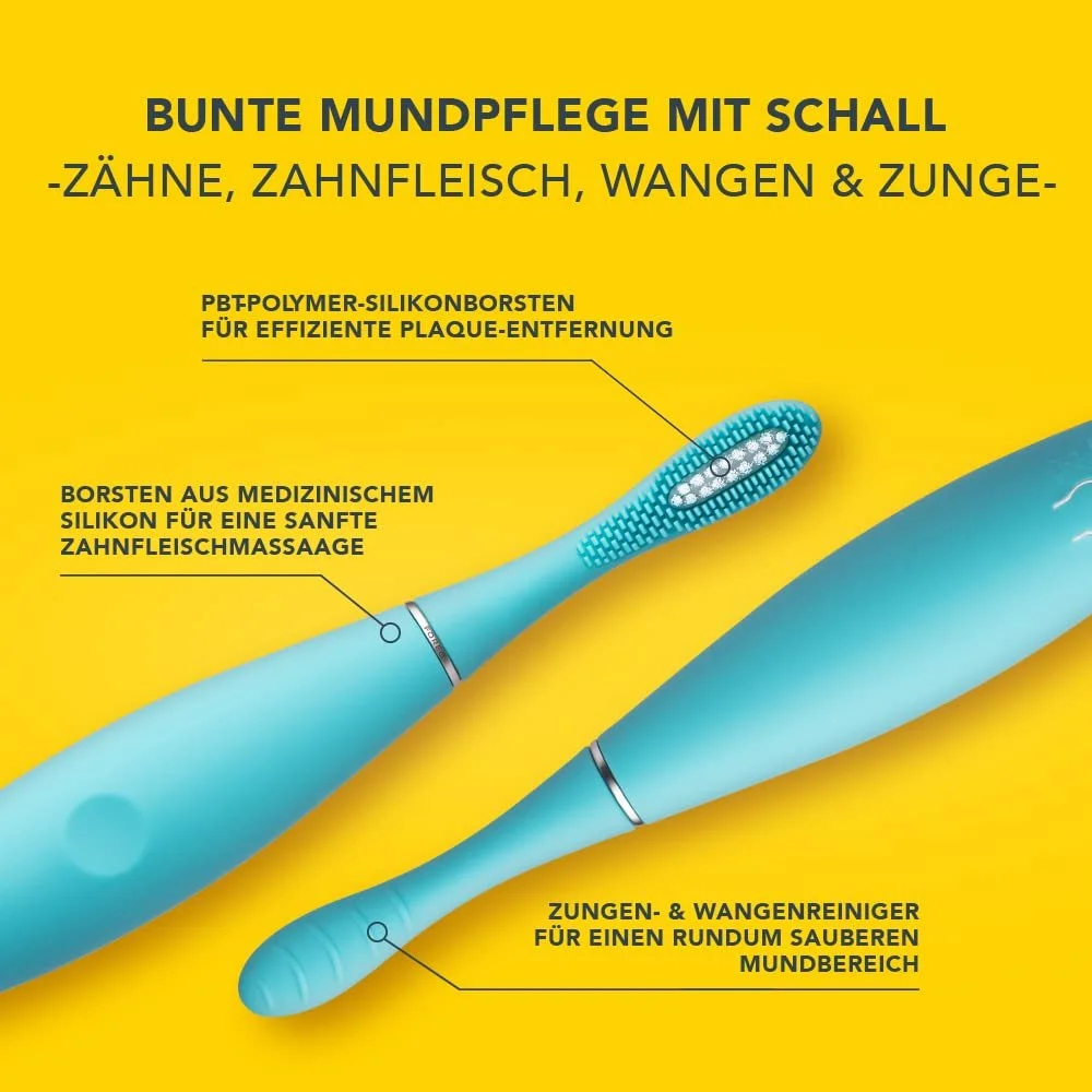 Детская электрическая звуковая зубная щетка Foreo ISSA Kids Силиконовая USB, фото №3