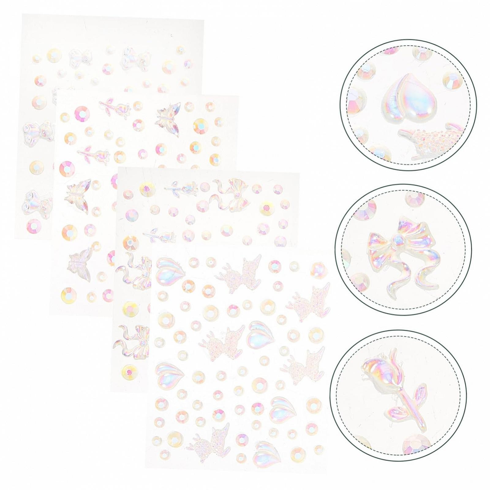 Украшения для ногтей Цветок Бабочка, 4 шт., фото №8