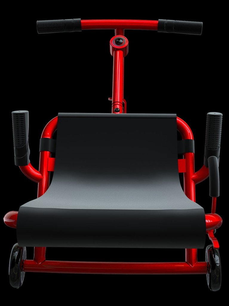 Самокат-каталка Ezyroller Classik, красный неон, фото №7